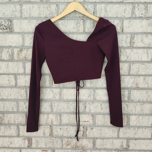 NWT Nicholas Rana Ruched Crop Top - Picture 2 of 5